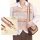 Correa de bolso de patrón de rayas personalizadas folk ajustable de algodón FIND-WH0077-83-6
