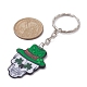 Schlüsselanhänger mit bedruckten Acrylanhängern zum St. Patrick's Day KEYC-JKC00523-4