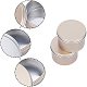 Pandahall 16 paquete 3.3 oz tapa de rosca latas redondas latas de metal contenedores de hojalata vacíos latas de viaje para velas artesanías CON-PH0001-62KCG-4