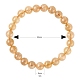 Natürliches rundes Perlen-Stretcharmband aus Citrin BJEW-LS0001-09-3