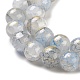 Chapelets de perles en verre craquelé peint DGLA-R053-04C-3