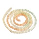 Transparent Gradient Color Glass Beads Strands GLAA-G101-2mm-08-4