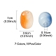 105Pcs 7 Colors Opaque Glass Beads GLAA-FS0001-43-5