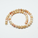 Natural Yellow Sunstone Round Bead Strands G-O039-18-8mm-3