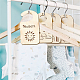 CRASPIRE 10PCS Wood Baby Wardrobe Dividers Weather Design from Newborn to 24 Month Hanger Seperaters Baby Closet Organizers AJEW-WH0352-003-6