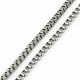 Unisex de moda 201 collares de cadena de la caja de acero inoxidable NJEW-L043C-48P-2