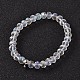 Korean Elastic Thread Glass Beaded Stretch Bracelet Making BJEW-JB02167-04-1