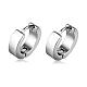 Brass Huggie Hoop Earrings EJEW-EE0002-252F-1