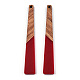 Grandes colgantes de resina opaca y madera de nogal RESI-TAC0017-46-C05-2