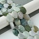 Brins de perles de jadéite du myanmar naturel G-A092-E01-02-2