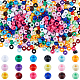 SUNNYCLUE 1800Pcs 18 Colors Opaque Plastic Beads KY-SC0001-83-1