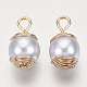 Colgantes de perlas de imitación de plástico abs KK-N235-017-3
