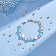 Unicraftale 120 pcs 4 tailles perles à écraser 3/4/5/6 mm 304 perles à écraser en acier inoxydable couvre embout de perles doré demi-rond perles à écraser ouvertes couvre-nœuds pour bricolage bracelet collier fabrication de bijoux STAS-UN0046-19-2