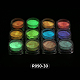 Polvo luminoso de 12 colores para uñas MRMJ-R090-30-2