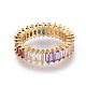 Brass Micro Pave Cubic Zirconia Rings RJEW-F090-06G-17mm-2
