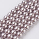 Umweltfreundliche runde Perlenstränge aus gefärbtem Glasperlen HY-A002-10mm-RB017-1