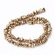 Electroplated Non-magnetic Synthetic Hematite Beads Strands G-P367-G04-2