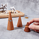 NBEADS 3 Pcs 3 Sizes Wooden Ring Displays ODIS-WH0007-58-3