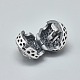 925 fermaglio europeo in argento sterling placcato argento antico STER-L060-30A-AS-3