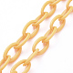 Personalized ABS Plastic Cable Chain Necklaces NJEW-JN02850-01-3