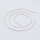 Umweltfreundliche runde Perlenstränge aus gefärbtem Glasperlen HY-A002-3mm-RB001-2