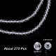 Nbeads 2 brins brins de perles de cristal de quartz naturel G-NB0004-14-2