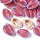 Perles de coquillage cauri naturelles imprimées X-SSHEL-R047-01-A03-1