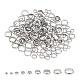 UNICRAFTALE 9 Sizes 180pcs Ring Spacer Beads Stainless Steel Beads Metal Spacers Beads 1-6mm Hole Beads Finding for DIY Bracelet Necklace Jewelry Making STAS-UN0004-58P-1