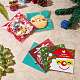 400 piezas 4 estilos bolsas de dulces de Navidad autoadhesivas JX061A-5