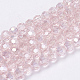 Chapelets de perles en verre électroplaqué EGLA-F120-AB-A03-1