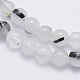 Chapelets de perles en quartz naturel tourmaliné G-P336-02A-6mm-3