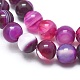 Chapelets de perles en agate à rayures naturelles/agates à bandes G-I254-03B-03-3