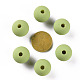 アクリルビーズ  ラバー加工スタイル  片穴  ラウンド  黄緑  16mm  穴：3.5mm OACR-S039-05-83-3