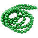 Round Glass Pearl Beads Strands X-JPS4MMY-4-2