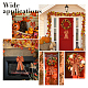 CHGCRAFT 2Pcs Thanksgiving Fall Wreath Bow Orange Buffalo Plaid Gift Bow Tree Topper Bow for Thanksgiving Home Indoor Outdoor Decoration Wreath Ornament Supplies DIY-CA0004-32-6