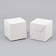 Benecreat 50er Pack weiße Geschenkboxen Papierschachteln Cupcake Boxen basteln 2.75x2.75x2.75 Zoll mit Deckel zum Verpacken CON-WH0072-34B-4