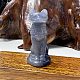 Natural Blue Aventurine Carved Healing Egyptian Cat Figurines PW-WG82878-05-1
