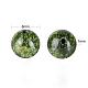 100 pièces 8mm serpentine naturelle/perles rondes en pierre de dentelle verte DIY-LS0002-45-3