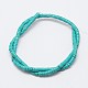 Dyed Synthetic Turquoise Beads Strands G-P083-6mm-83K-2