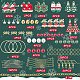 Kit para hacer aretes colgantes navideños de diy de Sunnyclue DIY-SC0019-52-2