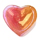 Чаша в форме сердца из натурального кварца с гальваническим покрытием DJEW-C010-01-2