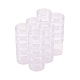 Récipients de stockage de perles en plastique avec couvercles et mini pots de stockage 30pcs X-C020Y-3