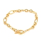 Unisex Vacuum Plating 304 Stainless Steel Figaro Chain Bracelets BJEW-H541-06A-G-1