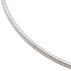 304 collar de cadena de serpiente de acero inoxidable para mujer. NJEW-G104-01P-2