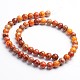 Dyed & Heated Natural Imperial Jasper Round Bead Strands G-M274-04-10mm-2