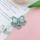 Bowknot Baking Painted Alloy Swivel Keychain Clasps PURS-PW0011-04J-1