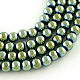 Chapelets de perles en verre transparent électrolytique EGLA-Q062-8mm-D04-1