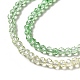 Fili di perle di vetro di colore sfumato trasparente X1-GLAA-H021-01B-13-3
