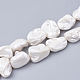 Cuentas perlas de concha de perla X-BSHE-Q033-01J-1