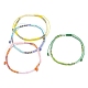 Плетеные браслеты из стеклянных бусин BJEW-JB09610-1